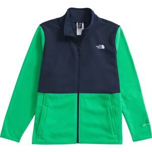 The North Face Alpine Polartec 100Denali Fleece Jacket Plus Size 1X Green/Navy